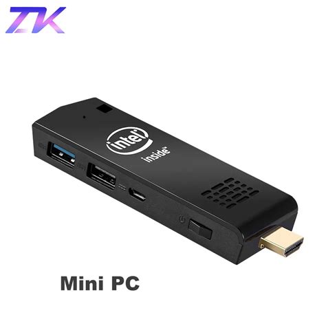 W5 PRO Mini PC Windows 10 Mini Computer Stick Intel atom Z8350 Mini Computer 4GB 64GB 2.4GHz &5 ...