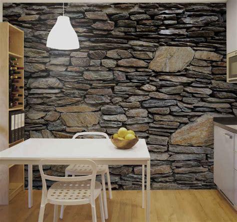 Stone wall stone murals - TenStickers