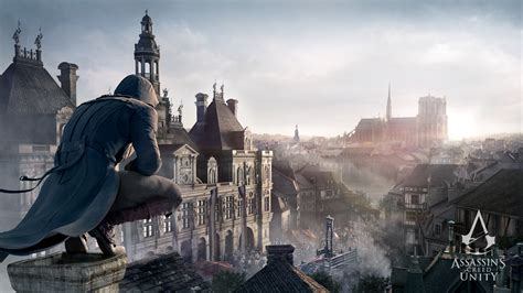 Arno Dorian Overlooking Paris - Assassin's Creed Unity HD Wallpaper