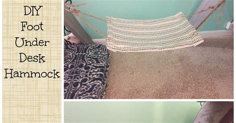 DIY Sunday: DIY Foot [Under Desk] Hammock | The Dabbling Crafter