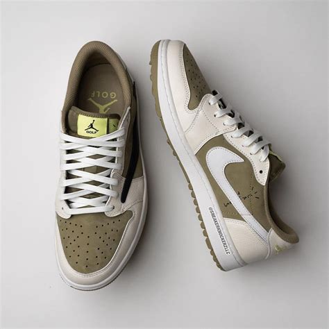 Travis Scott x Air Jordan 1 Low Golf Olive FZ3124-200 | SBD