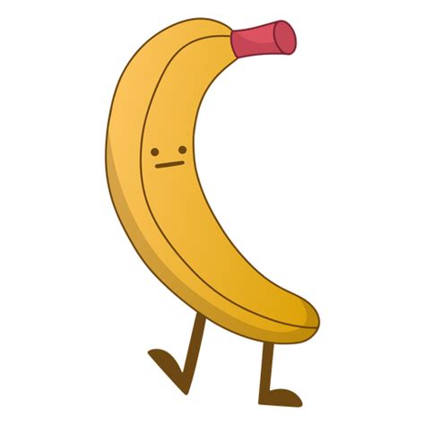 Banana Character Cartoon PNG & SVG Design For T-Shirts