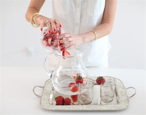 Make delicious Strawberry Water - Fashionable Hostess