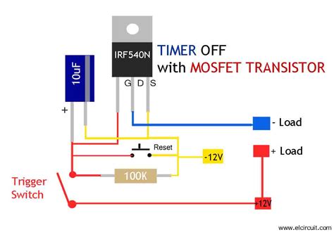 Mosfet Timer Circuit Simple and Easy to Make - Electronic Circuit