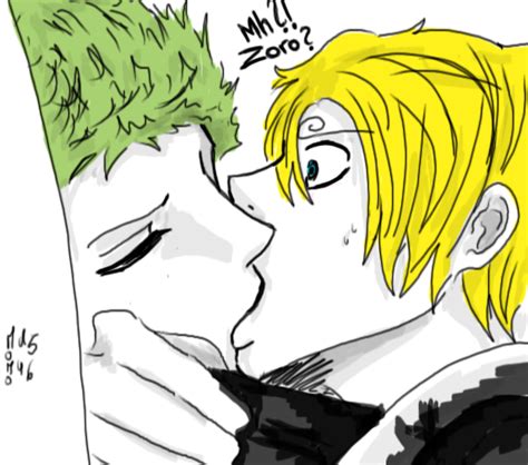 Zoro X Sanji - Kiss Surprise by MauGraphorse on DeviantArt