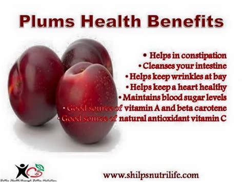 Plums health benefits - Shilpsnutrilife