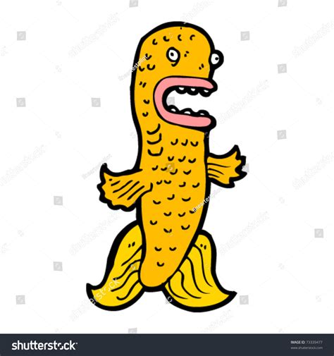 Funny Goldfish Cartoon Stock Vector Illustration 73339477 : Shutterstock