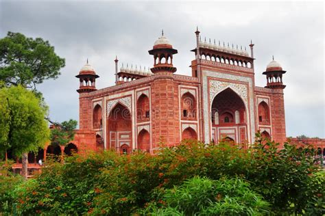 Entrance Hall of Taj Mahal stock image. Image of history - 186265219