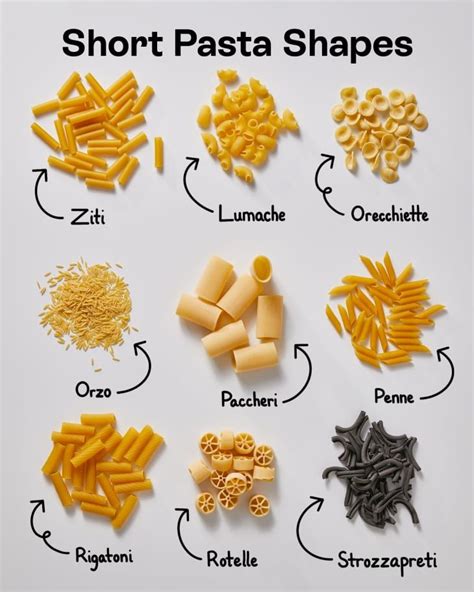 35 Popular Pasta Shapes — Plus the Best Sauce to Serve with Each (Visual Guide) | Kitchn ...