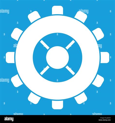 Gear icon white Stock Vector Image & Art - Alamy