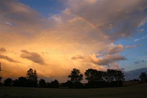 Rainbow on Top of the Storm Cloud Stock Photo - Image of colored, yellow: 75484120