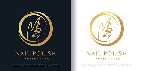 Nail polish logo with creative concept premium vector 25785172 Vector Art at Vecteezy