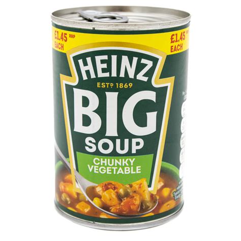 Heinz Big Soup Chunky Vegetable 400g, 400g from Heinz | Motatos