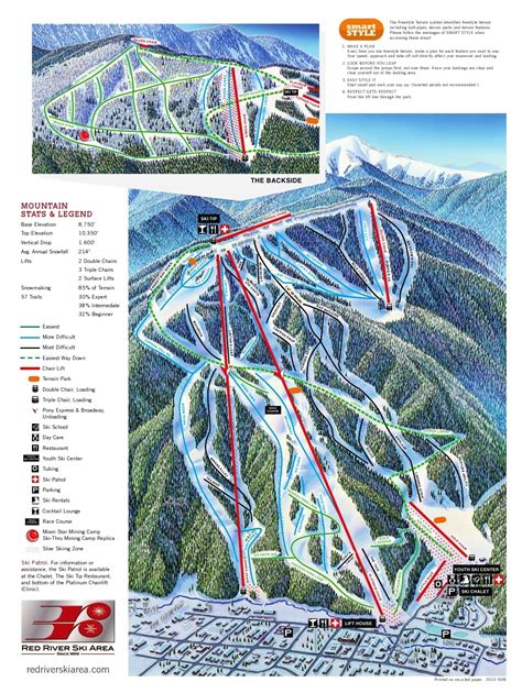 Red River Ski Area Trail Map • Piste Map • Panoramic Mountain Map