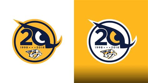 Love it!!!! Preds Unveil 20th Season Logo Nashville Predators Hockey ...