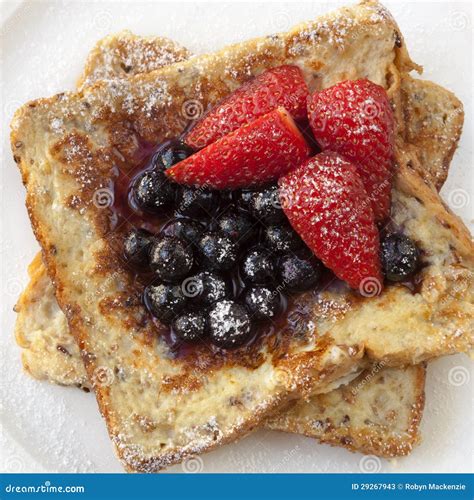 French Toast with Berries stock image. Image of french - 29267943