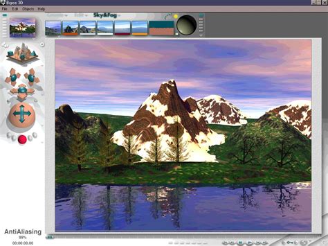 Bryce 3D Landscape Modeling Software