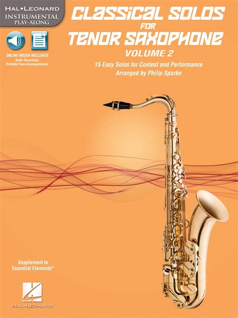 Classical Solos for Tenor Saxophone, Vol. 2 Instrumental Folio Series with CD | eBay