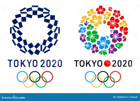 Official Logo Of The 2020 Summer Olympic Games In Tokyo, And Logo Of ...