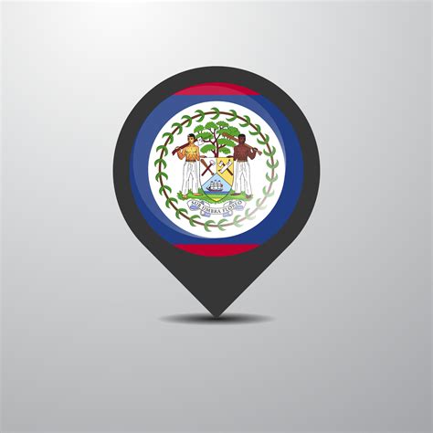 Belize Map Pin 14022516 Vector Art at Vecteezy