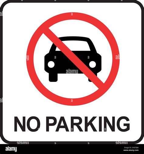 No parking sign vector graphics design. Traffic signs and symbols Stock ...