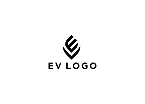 Premium Vector | Ev logo design vector illustration