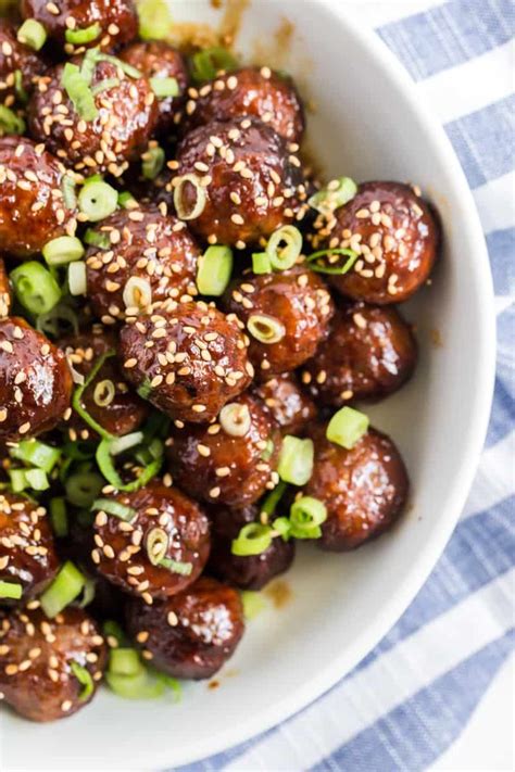 Asian Crockpot Meatballs | Recipe | Crock pot meatballs, Crockpot appetizers, Recipes