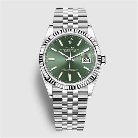 Rolex Datejust 36mm Mint Green Dial Fluted Bezel Jubilee 126234 for ...