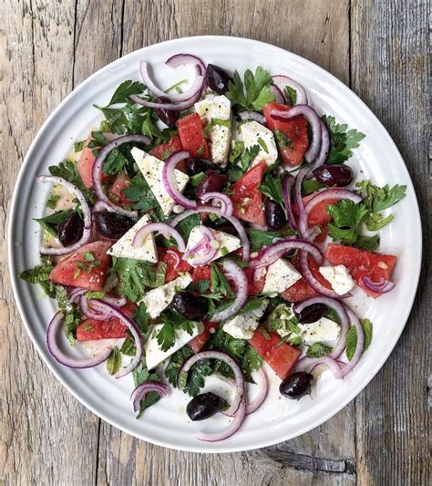 Watermelon, Feta and Olive Salad | The Lemon Apron