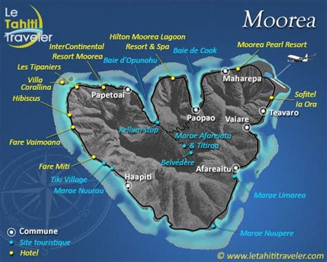 Map Of Moorea Island