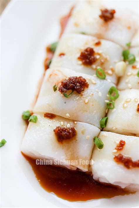 Cheung Fun (Steamed Rice Noodles) - China Sichuan Food