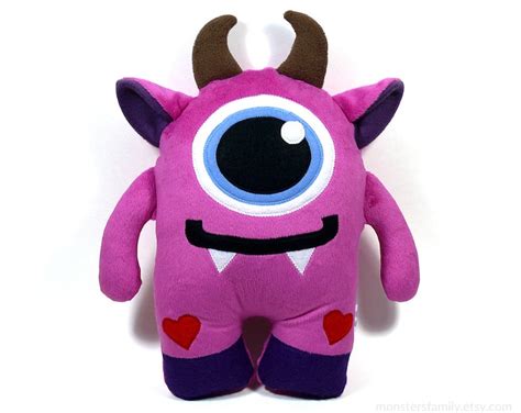 Cute Stuffed Monster Plush Toy Stuffed Animal Monster Birthday - Etsy