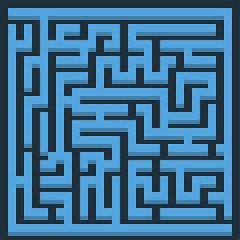 Pixel Blue Maze | Pixel art games, Pixel design, Pixel art design