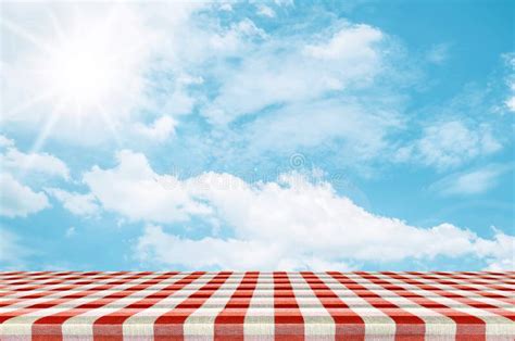 Picnic Background in Summer Sun Light. Stock Image - Image of backdrop ...