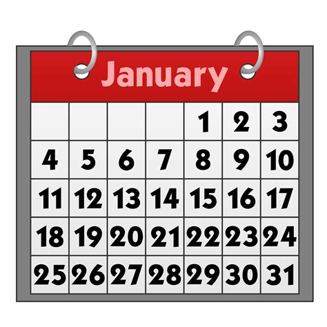 Calendar clip art free calendar clipartcow - Clipartix