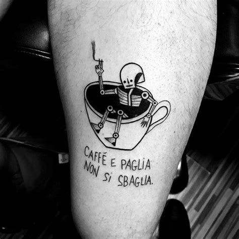 40 Coffee Cup Tattoo Designs For Men - Java Ink Ideas