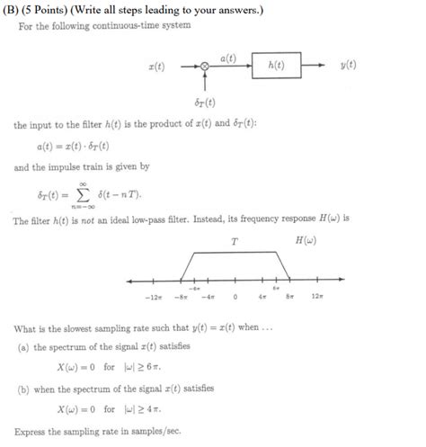 Solved (A) (6 points) Linear-Phase FIR Filter Design by | Chegg.com