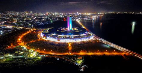 PHOTO: SM Seaside City Cebu Night Aerial View