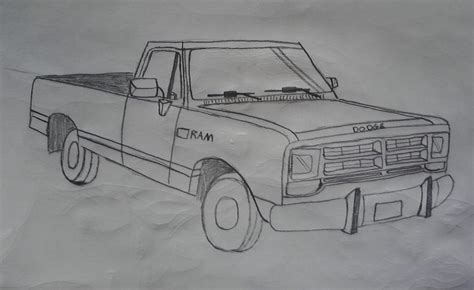 1990 Dodge Ram Sketch by FashionSpectrum on DeviantArt