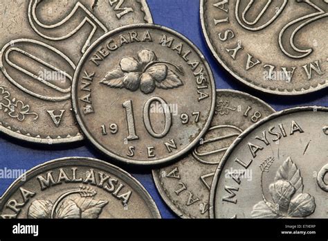 Coins of Malaysia. Malaysian sen coins Stock Photo - Alamy