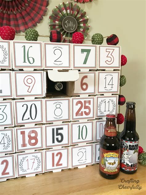 Create a DIY Beer Advent Calendar that can be used year after year! This is a great gift for a ...