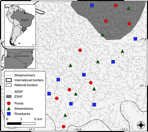 Location of the study areas in the upper Uruguay River Basin, Southern... | Download Scientific ...