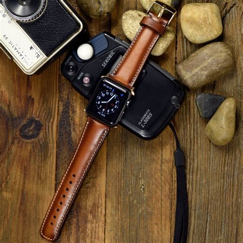 Apple Watch Band Apple Watch Leather Band Genuine Leather | Etsy