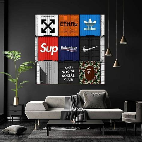 Hypebeast room luxury supreme Art Canvas Wall Art Hypebeast | Etsy