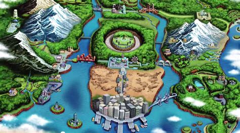 Pokemon Unova Region Map