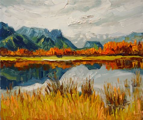 Oil Painting Autumn Landscape at PaintingValley.com | Explore collection of Oil Painting Autumn ...