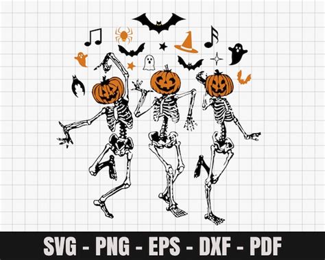 Skeleton Halloween PNG Dancing Skeleton Png Skeleton Dancing - Etsy