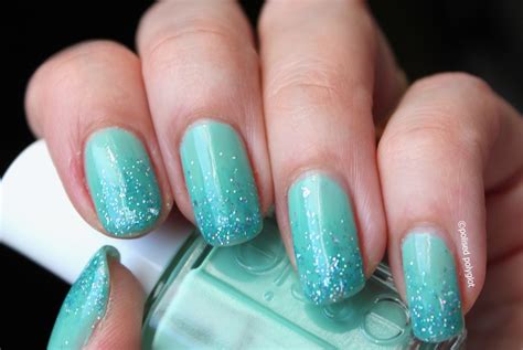 40 Great Nail Art Ideas: Aqua or turquoise / Polished Polyglot