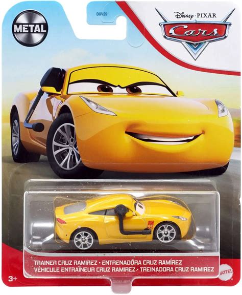 Disney Pixar Cars Cars 3 Metal Trainer Cruz Ramirez 155 Diecast Car Mattel Toys - ToyWiz