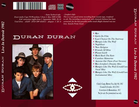 Classic Rock Covers Database (full album torrents): Duran Duran - Rio (1982)